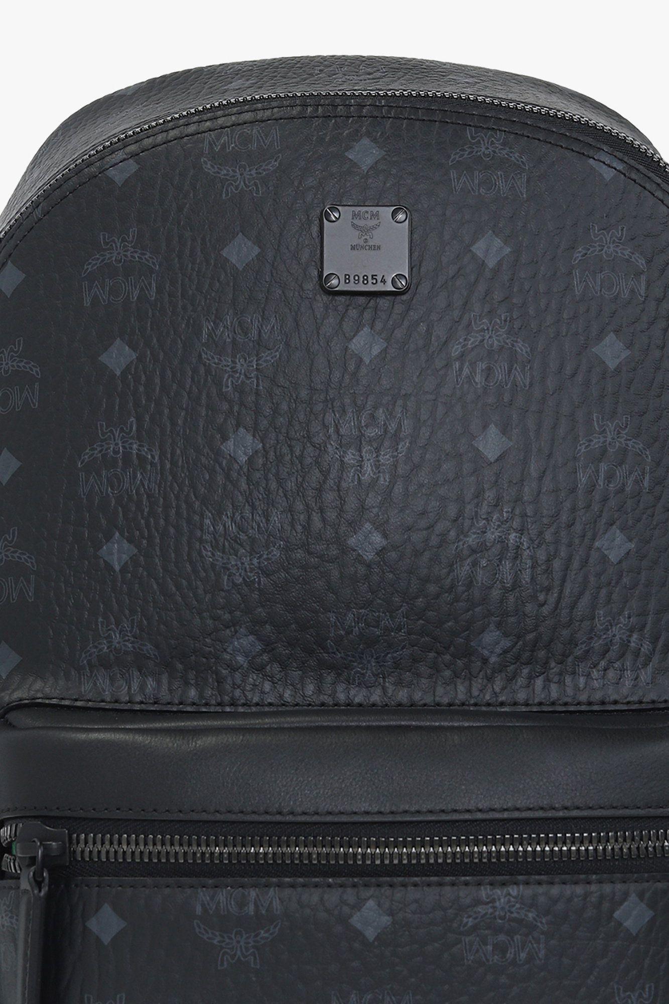 Black Backpack with logo MCM IetpShops Germany Big Mama